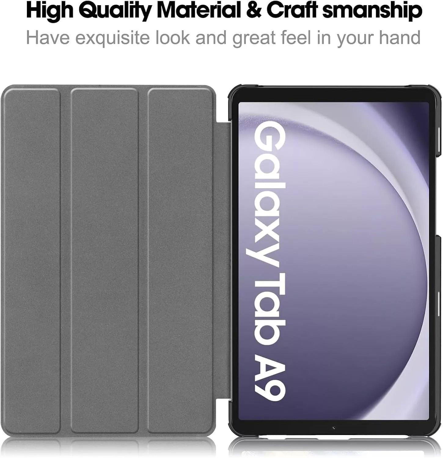 11in For Galaxy Tab A9 PLUS  2023 Leather Smart Cover Flip Tablet Case