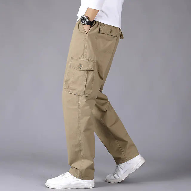 Men's Casual Multi-Pocket Cargo Trousers for All Seasons