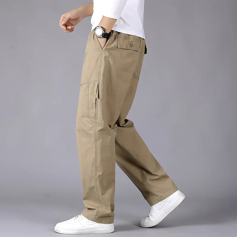 Men's Casual Multi-Pocket Cargo Trousers for All Seasons