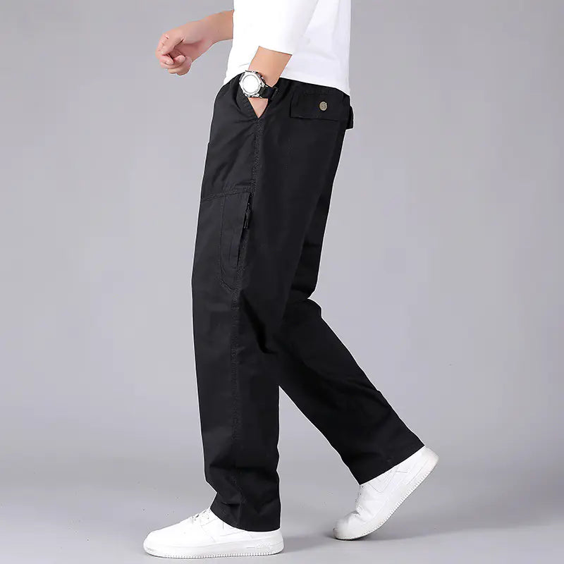 Men's Casual Multi-Pocket Cargo Trousers for All Seasons